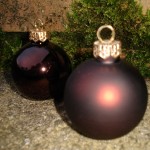 Chocolate Brown Bauble Placecard Holders